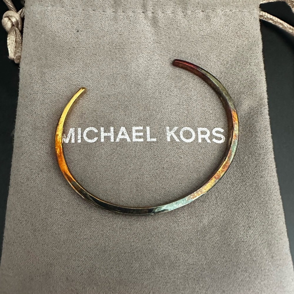 Michael Kors Multicolor Iridescent Bangle Bracelet